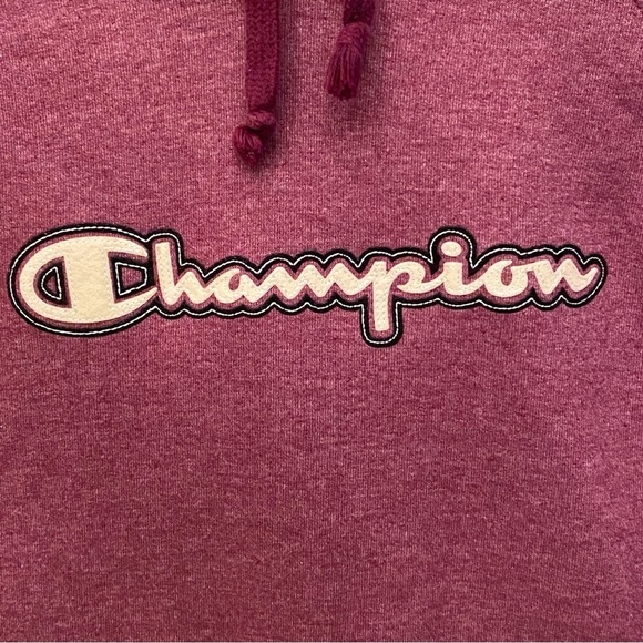 CHAMPION Women Purple Hoodie Sweatshirt Size Small - Picture 3 of 7